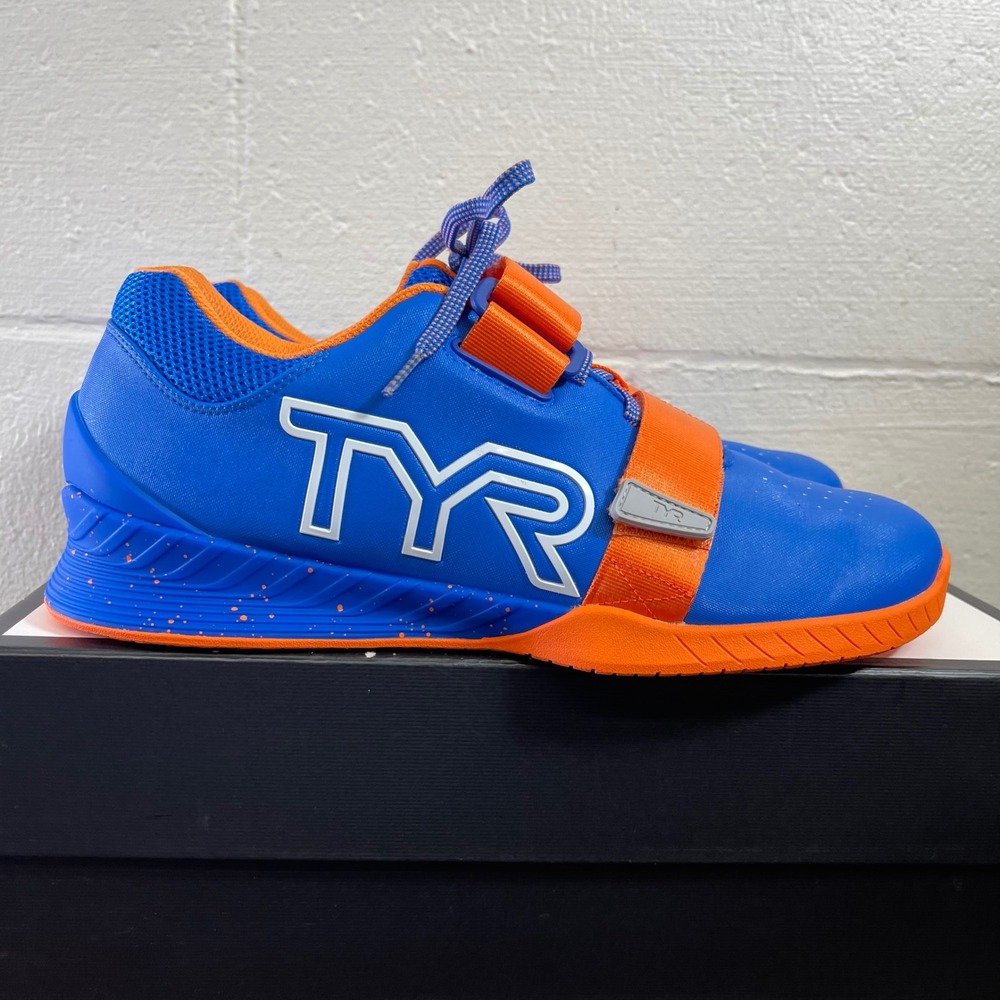 TYR L-1 Lifter Blue Orange Athletic Running Shoes Sneakers Low Top Men's 11 US